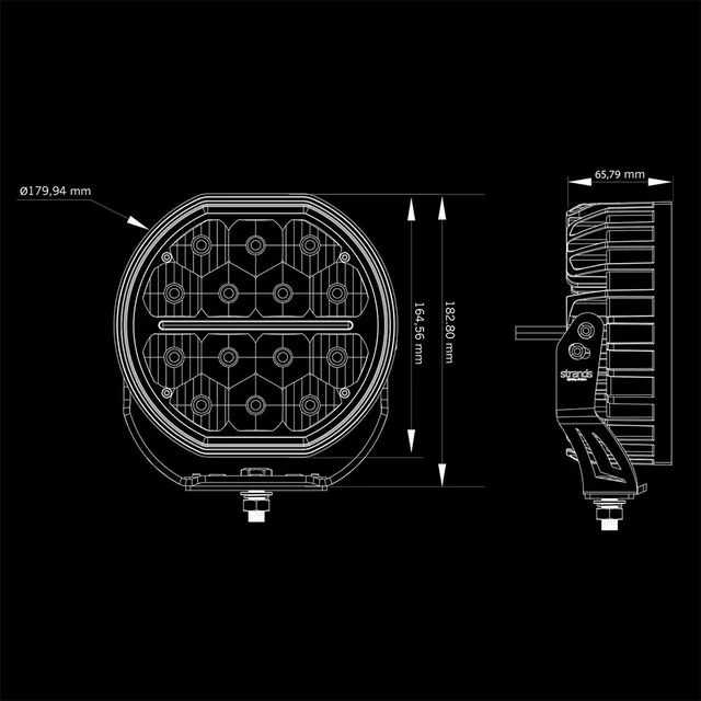 Strands Big Energy 7" LED fjernlys 7", 5600 Lumen, per stk 