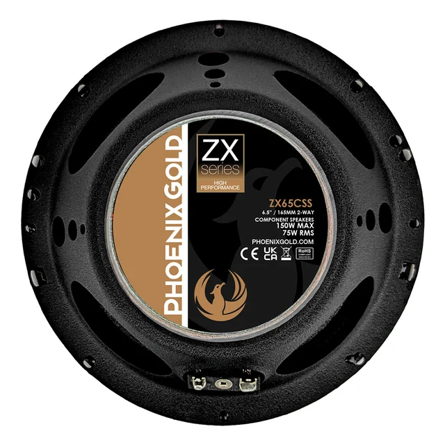 Phoenix Gold ZX65CSS Komponentsett 6,5", 30W RMS, 60W Maks, ZX-Serien 