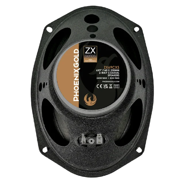 Phoenix Gold ZX69CXS Koaksialhøyttalere 6x9", 80W RMS, 240W Maks, ZX-Serien 