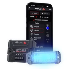 Stetsom Strobo RGB kit Bluetooth kontroller + 4 lamper