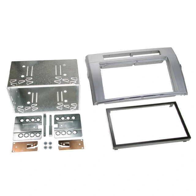 ACV 2-DIN monteringsramme - Sølv Toyota Corolla Verso (2004-2009) 