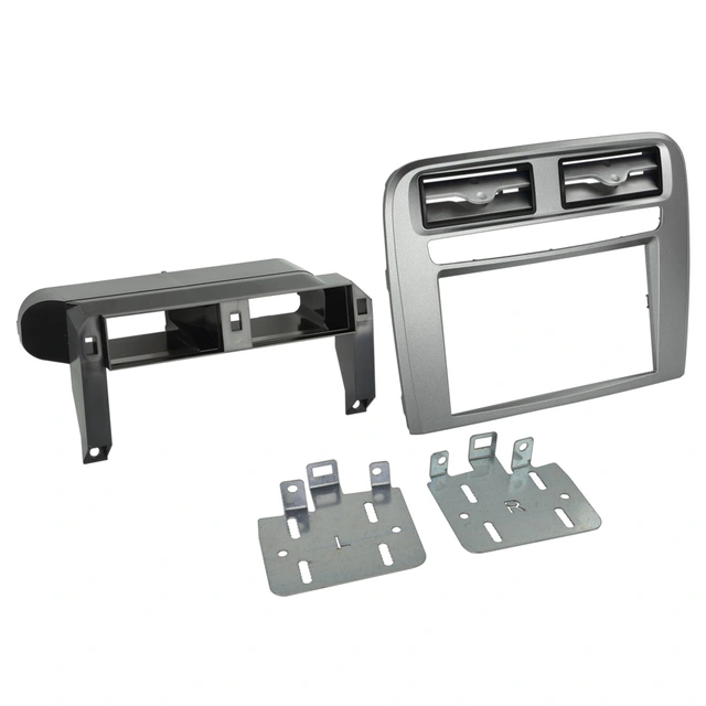 ACV 2-DIN monteringsramme - Sølv Fiat Grande Punto (2005-2009) 