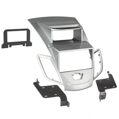 ACV 2-DIN monteringsramme - Sølv Ford Fiesta (2009-2016) m/ekst. display