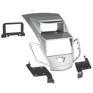ACV 2-DIN monteringsramme - Sølv Ford Fiesta (2009-2016) m/ekst. display