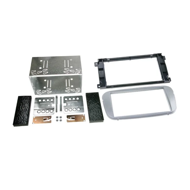 ACV 2-DIN monteringsramme - Sølv Ford (2007-2015) m/oval radio 