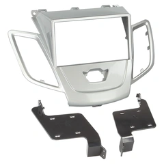 ACV 2-DIN monteringsramme - Sølv Ford Fiesta 2009 - 2016 u/ekst. display