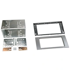 ACV 2-DIN monteringsramme - Sølv Ford (2003-2010) - m/firkantet radio