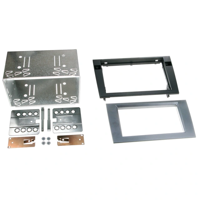 ACV 2-DIN monteringsramme - Koksgrå Audi A4 (2001-2007) 