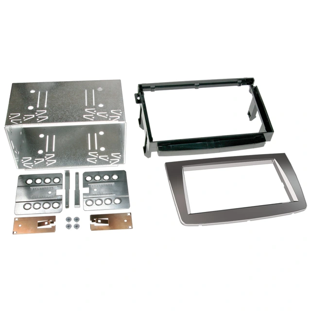 ACV 2-DIN monteringsramme - Sølv Alfa Romeo Mito (2008-2018) 