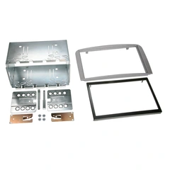 ACV 2-DIN monteringsramme - Sølv Alfa Romeo 147/GT (2001 - 2010)