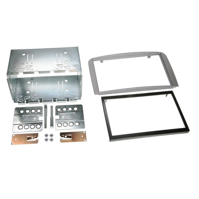 ACV 2-DIN monteringsramme - Sølv Alfa Romeo 147/GT (2001 - 2010) 