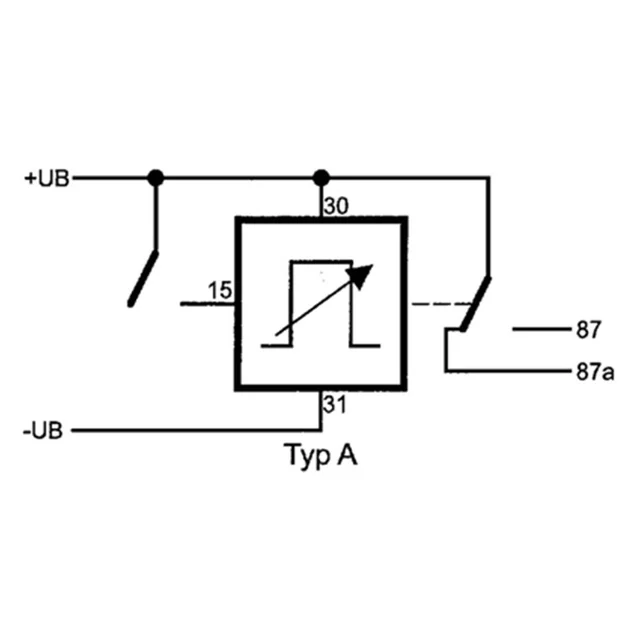 Wehrle Intervallrelé 10A 10A, Justerbar: 0,5 - 20min, 5-pin 
