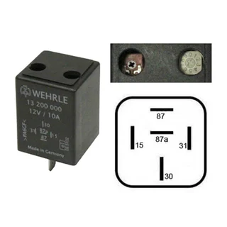 Wehrle Intervallrelé 10A 10A, Justerbar: 0,5 - 20min, 5-pin