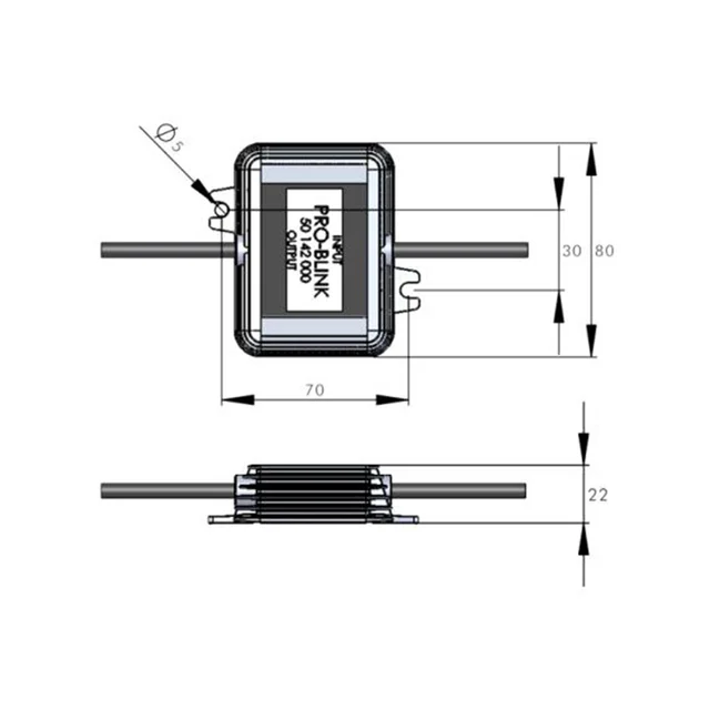 Blink modul universal ECE R48, Rev.6. ADR Godkjent, 10-30V 