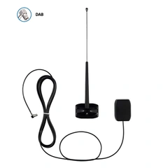 ATTB Aktiv vindusantenne med utv. pisk SMB kontakt