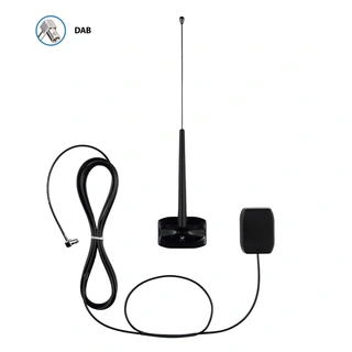 ATTB Aktiv vindusantenne med utv. pisk SMB kontakt