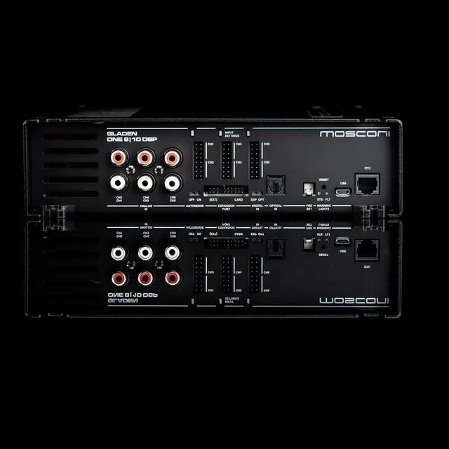 MOSCONI ONE 8|10 DSP 8-kanals forsterker, 10-kanals DSP, 960W 