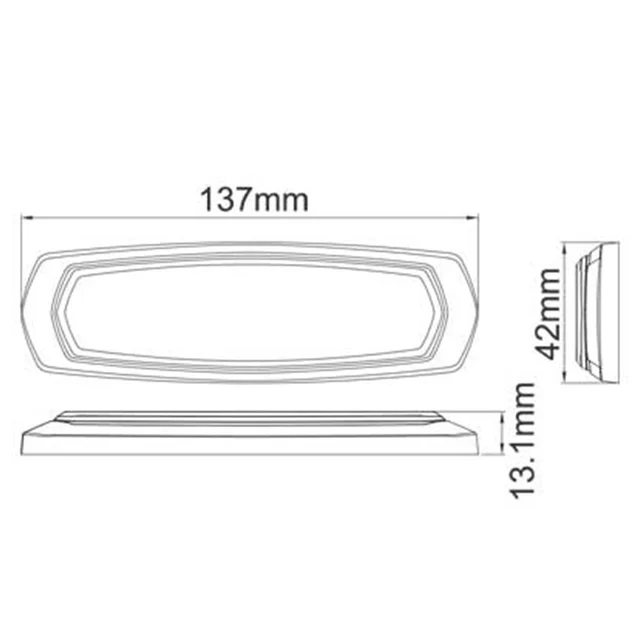 Axixtech Stealth Max SM6 varsellys Oransje/Hvit, 12/24V, ECE R65 
