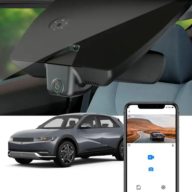 FITCAMX Integrert 4K Dashcam (foran+bak) Hyundai Ioniq 5/5 N (2021 - 2024) 
