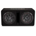 Kicker DCVR122 basskasse 2x12" i kasse, 800W RMS, 2 Ohm, CompVR