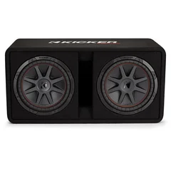 Kicker DCVR122 basskasse 2x12" i kasse, 800W RMS, 2 Ohm, CompVR
