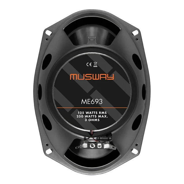 Musway ME693 høyttalerpar 6x9", 125W RMS, 3 Ohm 