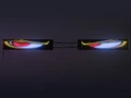 DEVIL EYES RGB LED panel 80+80cm, 12/24V