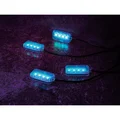 LED RGB Interiørlyssett USB tilkobling, 4 lysenheter