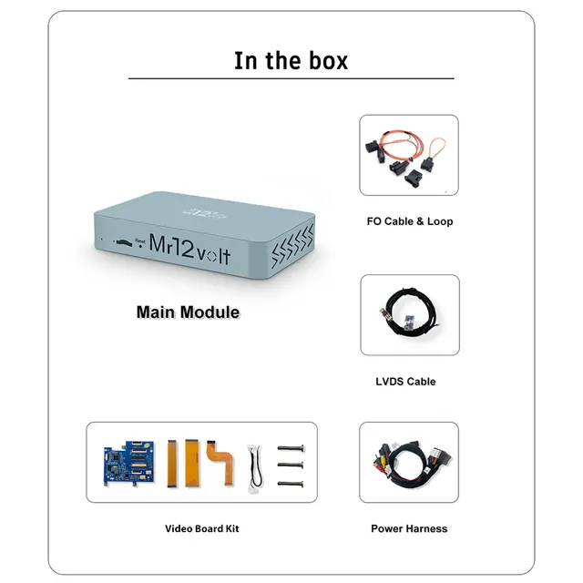 Mr12volt Trådløs CarPlay/Android Auto Discovery 4/RR Sport ,DSP, OEM Mikrofon 