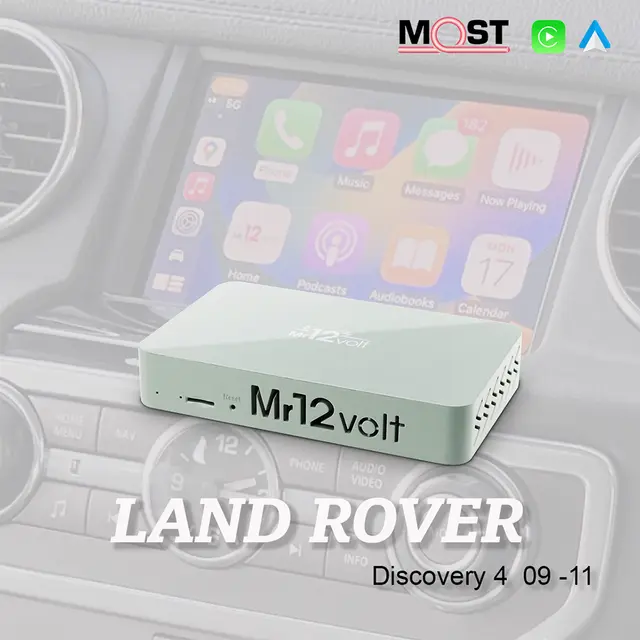 Mr12volt Trådløs CarPlay/Android Auto Discovery 4/RR Sport ,DSP, OEM Mikrofon 