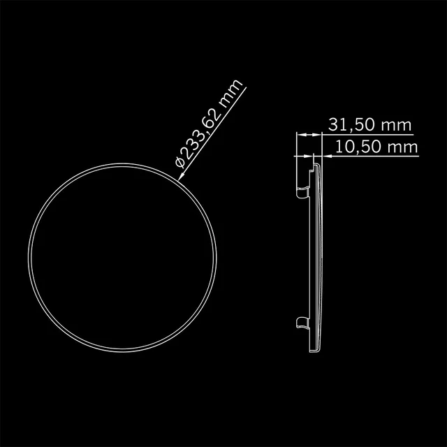 Strands Siberia XP deksel (sotet) 9", Sotet deksel, Pris per stk 