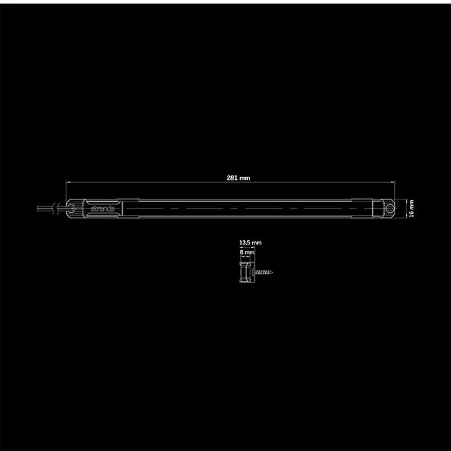 Strands Unity interiørlampe 281mm 281mm, 420 Lumen, 6,2W 