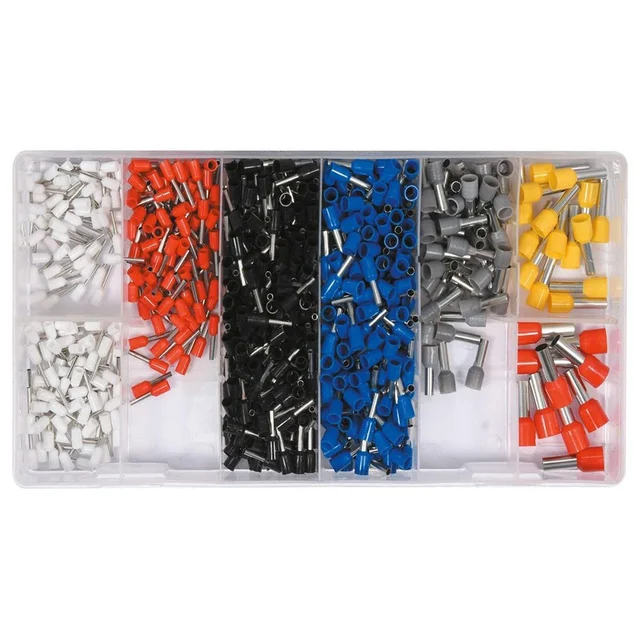 Sett med endehylser 685 stk endehylser, 0,5-10mm² 