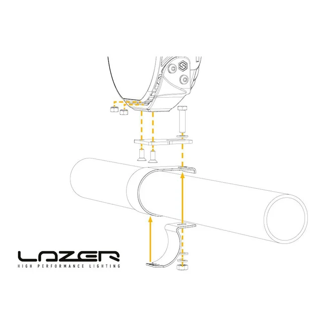 Forflytningsplate til Lazer Sentinel 9" Sett med 2 braketter 