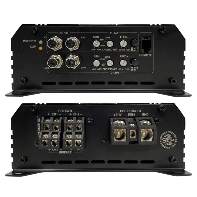 Ground Zero GZCA 300.Q1-24V 4-kanaler 4x345W RMS, 1 Ohm, SPL, 24V, Fulltone 