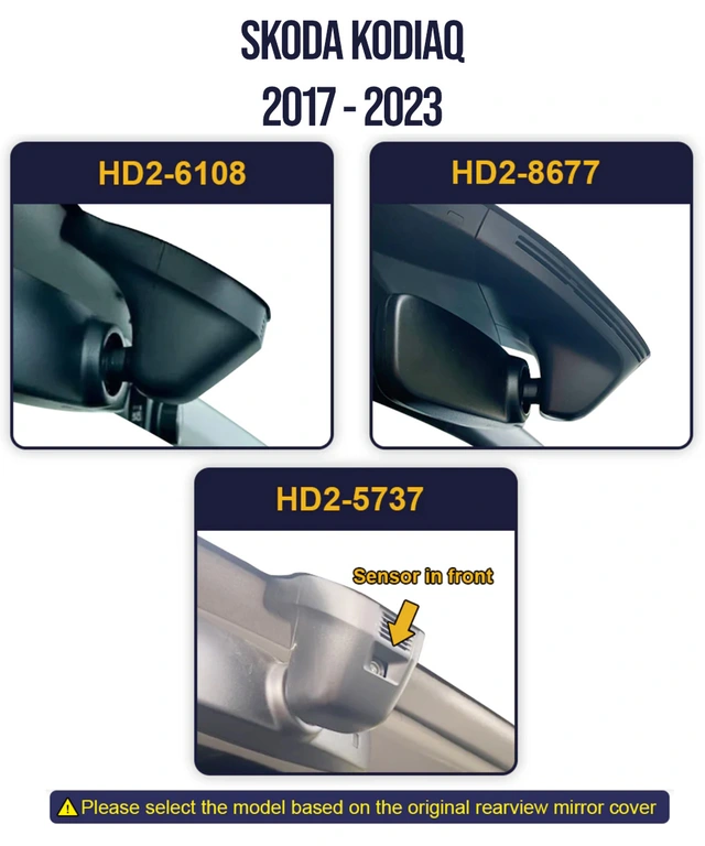 FITCAMX Integrert Plug & Play 4K Dashcam VW/Skoda (2015 ->) "5737" Sort 