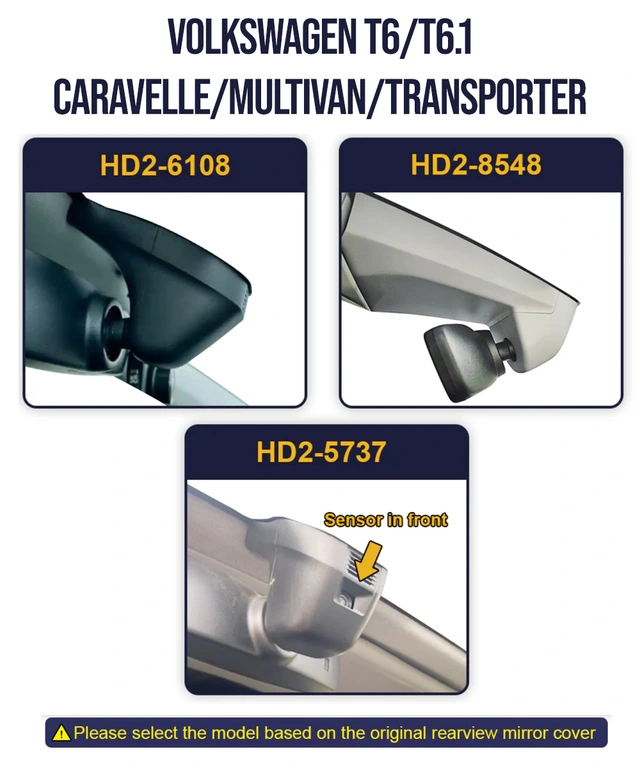 FITCAMX Integrert Plug & Play 4K Dashcam VW/Skoda (2015 ->) "5737" Sort 