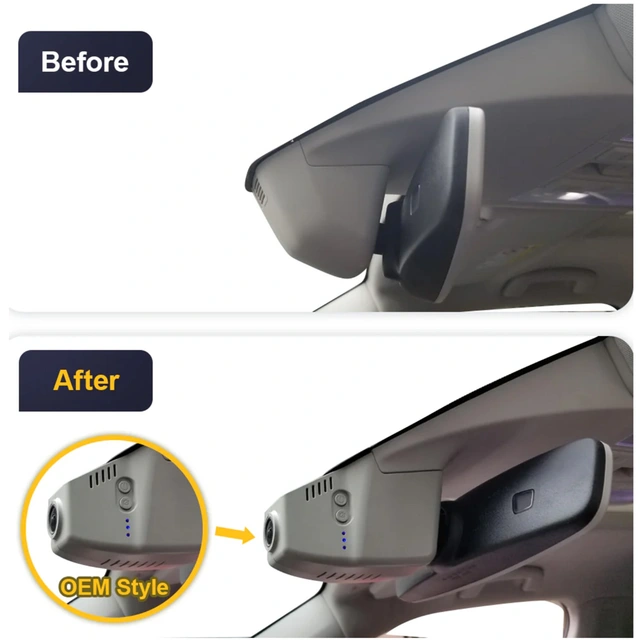 FITCAMX Integrert Plug & Play 4K Dashcam VW/Skoda (2015 ->) "5737" Sort 