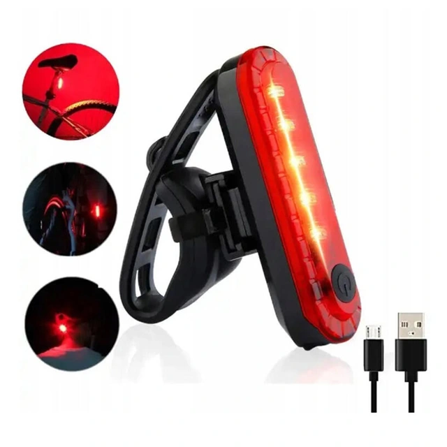 Speras UB4 baklykt for sykkel Oppladbar, USB Type-C 