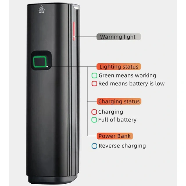 Speras UB1000 lykt for sykkel 1000 Lumen, 4800mAh 