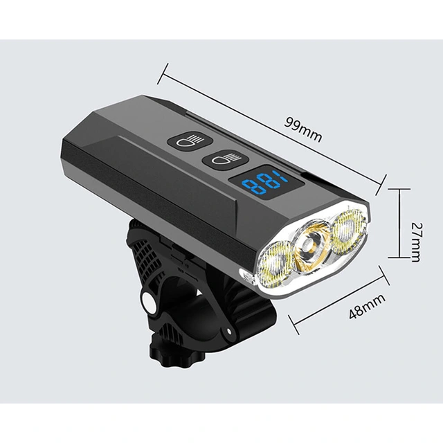 Speras UB1200 lykt for sykkel 1200 Lumen, 5200mAh 