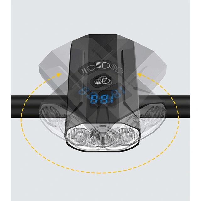 Speras UB1200 lykt for sykkel 1200 Lumen, 5200mAh 