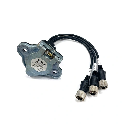 Kontakt for CURL hengerkabel, 3 kamera Han-kontakt - for mont på bil