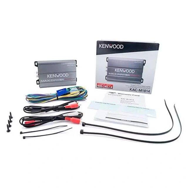 Kenwood KAC-M1814 4-kanals forsterker Marine, 4x45W RMS, 4 Ohm 