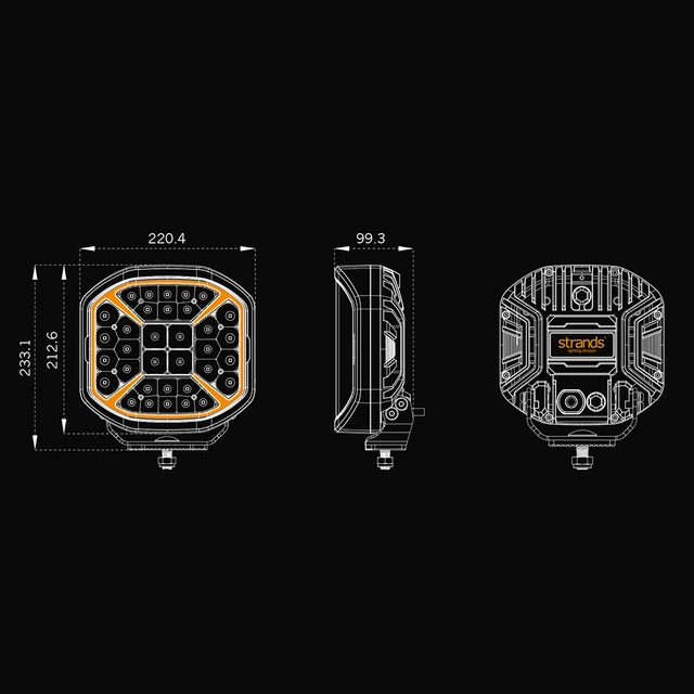 Strands Siberia X 9" 9", 13350 Lumen, per stk, Xperience-mode 