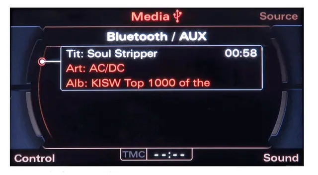 ConnectED Bluetooth Audio/AUX adapter Audi/Lamborghini m/RNS-E (2009-2015) 
