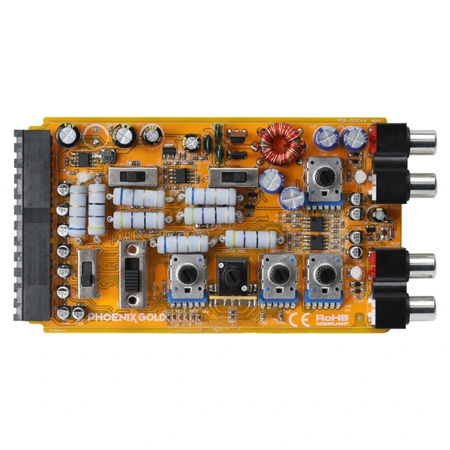 Phoenix Gold ZLOC 4.4 m/Bass CUBE Høy til lavnivå adapter, 4-kanals. 