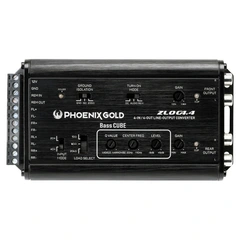 Phoenix Gold ZLOC 4.4 m/Bass CUBE Høy til lavnivå adapter, 4-kanals.