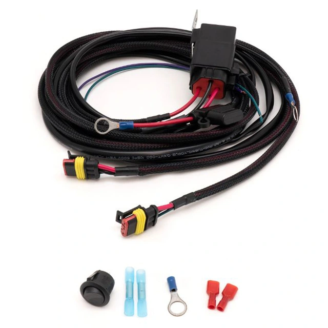 Lazer relèsett/kabelsett, 2 kontakter Superseal (3-pins) , Mid Power m/pos.lys 