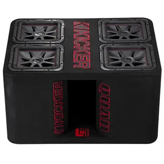 Kicker Solo-Baric L7R 12" Quad basskasse 4xL7R 12" i kasse, 2x2 Ohm, 2400W RMS